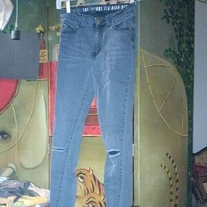 Faded Black Denim Jeans